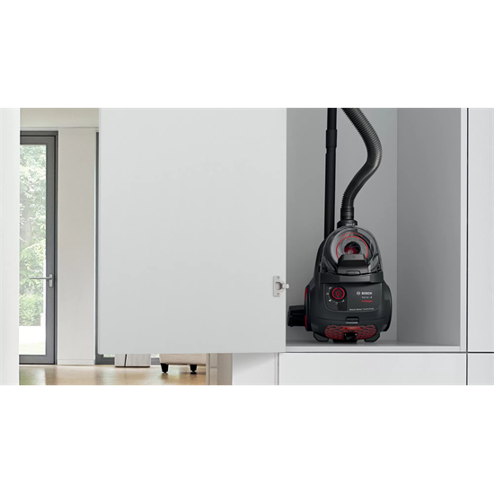 Bosch BGC21POW1 Serie 4 porzsák nélküli porszívó, 750W, turbó fej, fekete 