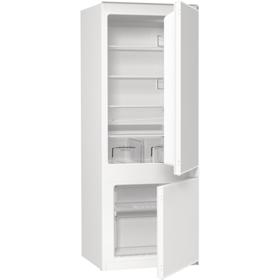 Gorenje RKI514E21 beépíthető kombinált hűtőszekrény 144 x 54 x 54 cm, inverter kompresszor, csúszó ajtózsanérral