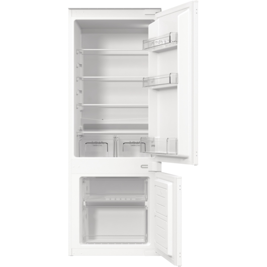 Gorenje RKI514E21 beépíthető kombinált hűtőszekrény 144 x 54 x 54 cm, inverter kompresszor, csúszó ajtózsanérral