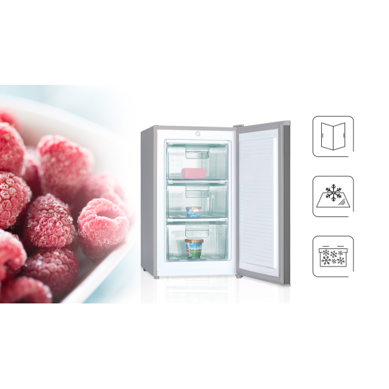 MPM inox fagyasztószekrény MPM-80-ZS-33S