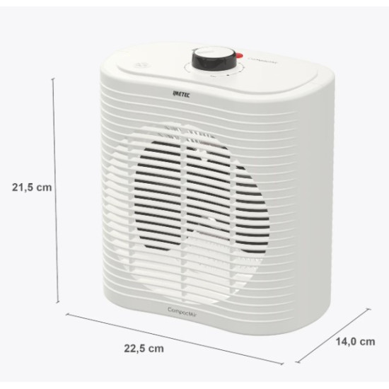 Imetec 4032 Compact Air ventillátoros hősugárzó,2000W,fagyás elleni védelem