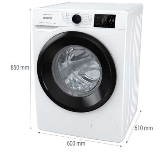 Gorenje WNEI14AS/PL elöltöltős mosógép 10kg, inverteres motor,16 program, gőzprogramok, 60x61x85 cm 