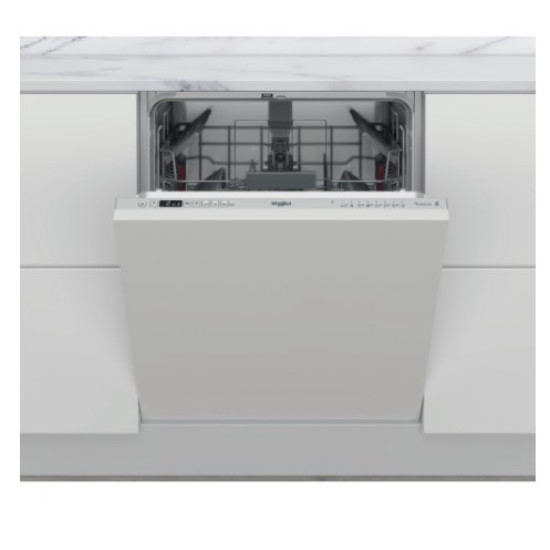 Whirlpool WI 7020 P teljesen beépíthető mosogatógép,14 terítékes,59.8x55.5x82cm,ezüst szín