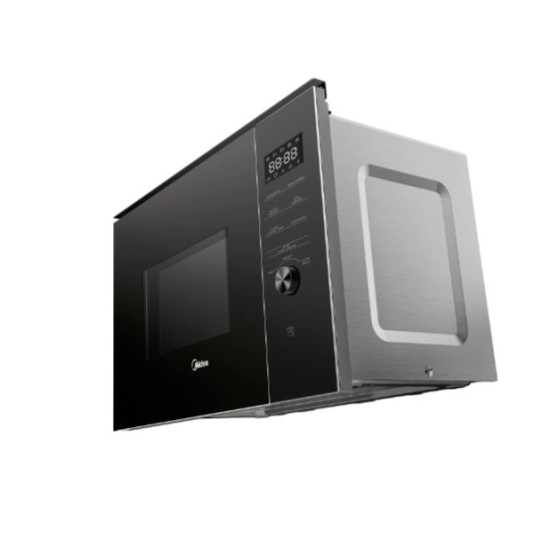 Midea MBMTG925H-BK beépíthető mikrohullámű sütő,1200W,25L,grill,fekete