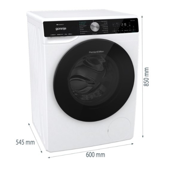 Gorenje WNS94A1TWIFI elöltöltős mosógép,9kg,inverter motor,gőzfunkció, Wifi, 60x54.5x85 cm