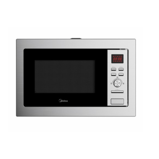 Midea MW20DIX beépíthető mikrohullámú sütő,20L,1000W,inox,grill