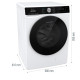 Gorenje WNS14A3TWIFI elöltöltős mosógép,10kg,inverter motor,gőzfunkció,60x61x85cm