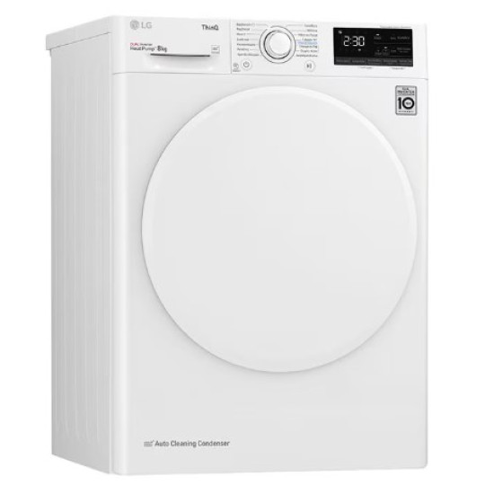 LG RH80V3AV0N hőszivattyús szárítógép, 8kg, ThinQ™,WiFi, inverter motor, 60x66x85 cm