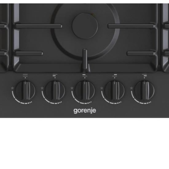 Gorenje GW951MB fekete 90cm beépíthető gáz főzőlap, 90x13x52cm