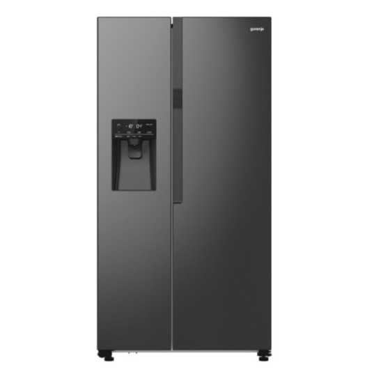 Gorenje NRR9185ESBXL No Frost Plus side by side hűtőszekrény,fekete szín,376/190L,inverteres kompresszor,91.5x69.8x178.6cm