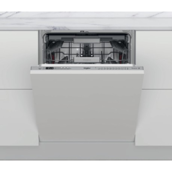 Whirlpool WIO 3T133 PLE teljesen beépíthető mosogatógép,14 terítékes,inox,59.8x55.5x82cm