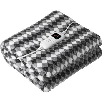 Camry CR 7442 ágymelegítő takartó távvezérlővel,120W,fehér/szürke,160x180cm