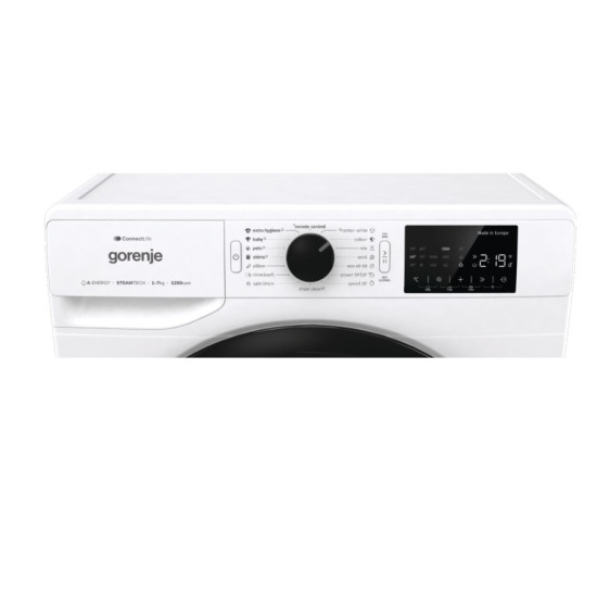 Gorenje WPNEI72ASWIFI elöltöltős mosógép,7kg,inverter motor,Wifi,gőzfunkció, 60x54.5x85cm