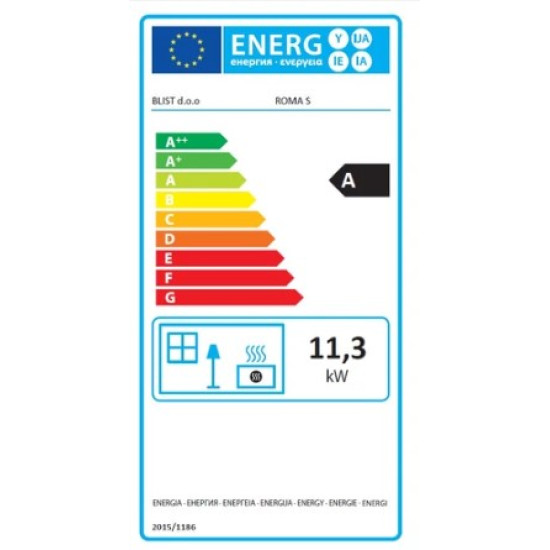 Warnex Roma S csempés sütős kandalló,bézs,11.3kW