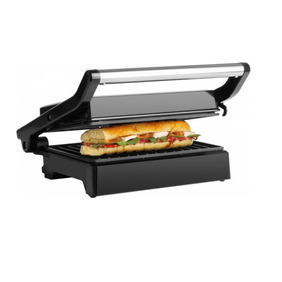 ECG S 3070 Panini Power mini grill,inox/fekete 