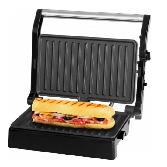 ECG S 3070 Panini Power mini grill,inox/fekete 