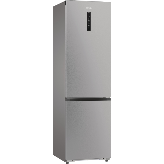 Gorenje NRB620C61X4WFE No Frost Plus alulfagyasztós kombinált hűtőszekrény, 283/130L, WIFI, inverteres kompresszor, 59.5x65.8x203 cm, inox 