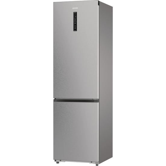 Gorenje NRB620C61X4WFE No Frost Plus alulfagyasztós kombinált hűtőszekrény, 283/130L, WIFI, inverteres kompresszor, 59.5x65.8x203 cm, inox 