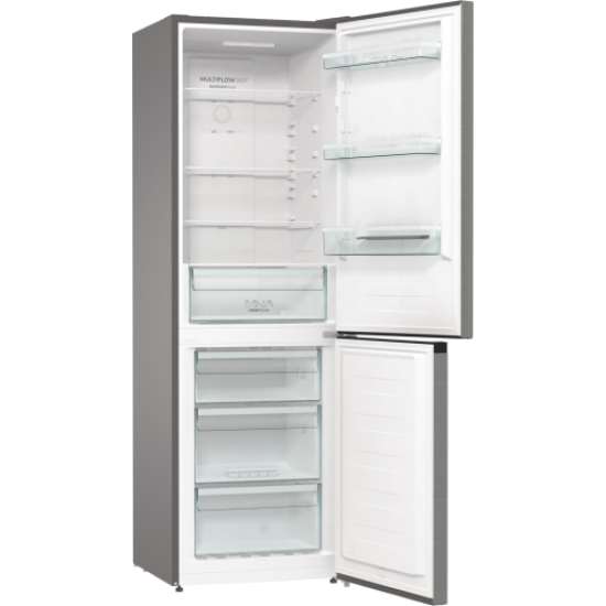 Gorenje N61EA2XL4 No Frost Plus alulfagyasztós kombinált hűtőszekrény,204/96L,texturált szürke metál szín,60x59.2x185cm