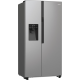 Gorenje NRR9185ESXL No Frost Plus side by side hűtőszekrény,376/190L,inverter kompresszor,91.5x69.8x178.6cm,texturált szürke metál szín 