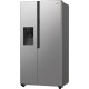 Gorenje NRR9185ESXL No Frost Plus side by side hűtőszekrény,376/190L,inverter kompresszor,91.5x69.8x178.6cm,texturált szürke metál szín 