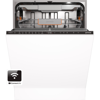 Gorenje GV673A66 beépíthető mosogatógép, inverter Power Drive, 16 terítékes, WIFI, 3 kosár, automatikus ajtónyitás, 59.8x55.5x81.6 cm 