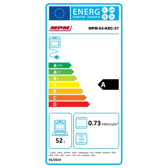 MPM MPM-53-KEC-37 kerámialapos elektromos tűzhely mélység: 55cm szélesség:50cm MPM53KEC37