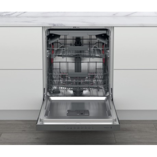 Whirlpool WBC 3C34 PF X beépíthető mosogatógép,14 teríték,59.8x55.5x82cm,inox