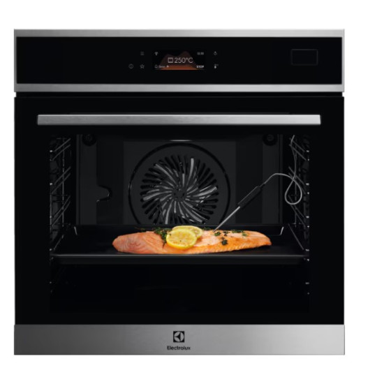 Electrolux EOB8S39WX beépíthető hőlégkeveréses sütő, 70L, WIFI, 59.5x56.7x59.4 cm, inox 