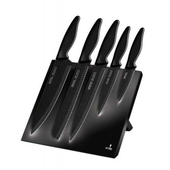 MPM SNS-2 késkészlet 6 db-os acél mágneses fatartón SNS2