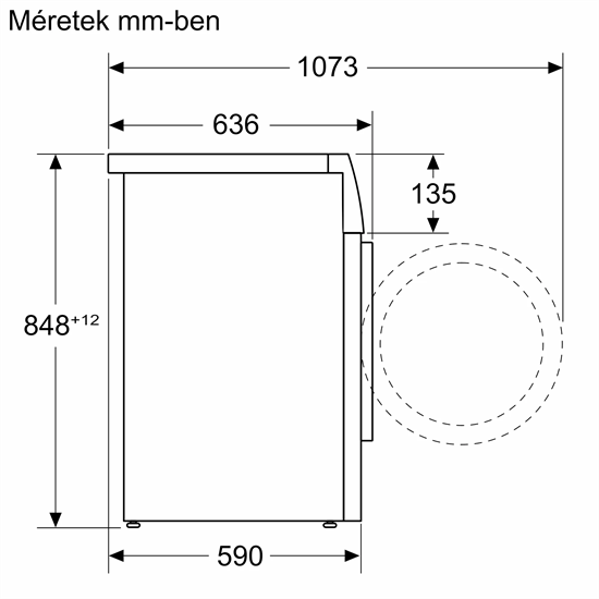 Bosch WGG244Z3BY elöltöltős mosógép "A" energia 9kg ruhatöltet 1400 ford. 84.5x59.8x59.0cm