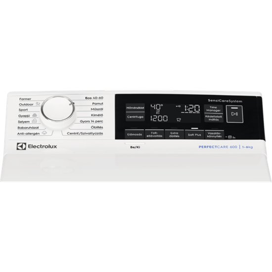 Electrolux EW6TN3062H felültöltős mosógép,6kg,40x60x89cm 