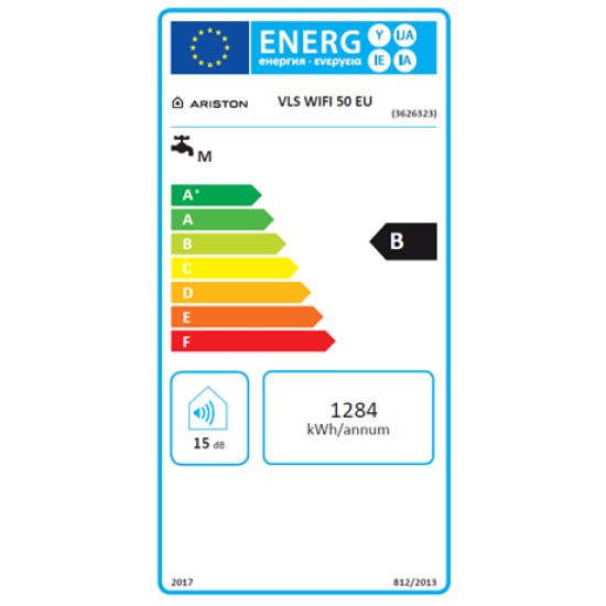 Ariston VELIS WIFI 50 forróvíztároló,bojler,Wifi,50L