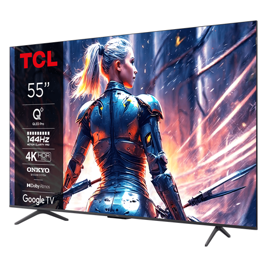 TCL 55T8B QLED GOOGLE SMART 4K HDR LED TV,55",139.7cm 