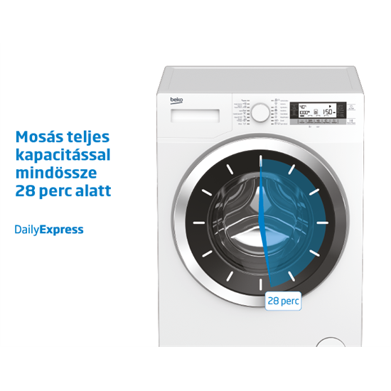 Beko HTE7616X0 mosó-szárítógép,7/4kg,ProSmart™ inverteres motor,60x50x84cm 