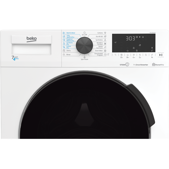 Beko HTE7616X0 mosó-szárítógép,7/4kg,ProSmart™ inverteres motor,60x50x84cm 