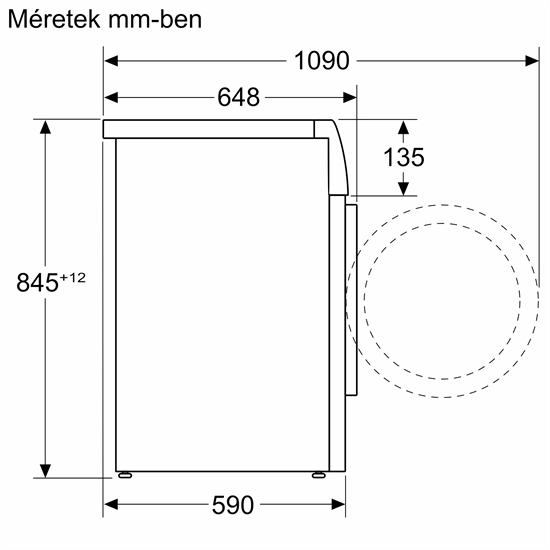 Bosch WGB24410BY elöltöltős mosógép,9kg, 59.8x59x84.5cm 