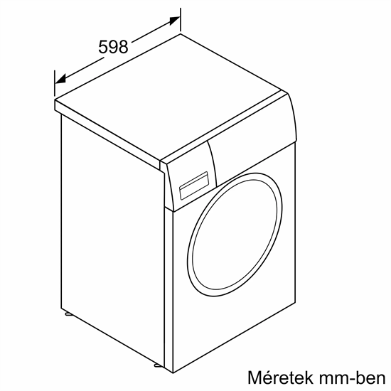 Bosch WGG242Z3BY elöltöltős mosógép,9kg,gőzfunkció,59.8x63.2x84.5cm