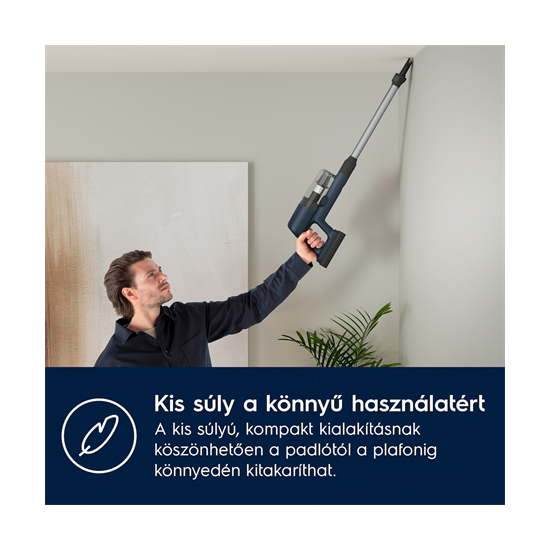 Electrolux EP71UB14DB vezeték nélküli álló porszívó,kék