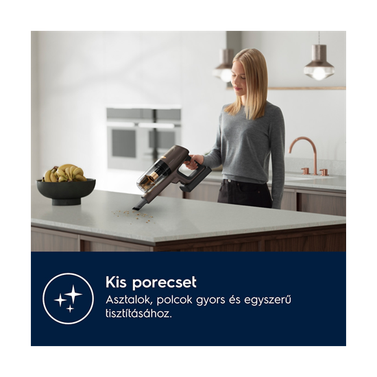 Electrolux EP81U25ULT vezeték nélküli álló porszívó,mahagóni szín 