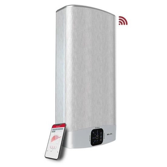 Ariston VELIS WIFI 80 forróvíztároló, bojler Wifi,80L,50.6x27.5x106.6cm 