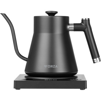 ECG Forza 8000 Pour over Nero 1l fekete vízforraló, hőmérséklet szabályzás 25C°-100 C°-ig 1 °C-fokonként, melegen tartás funkció, Strix vezérlő