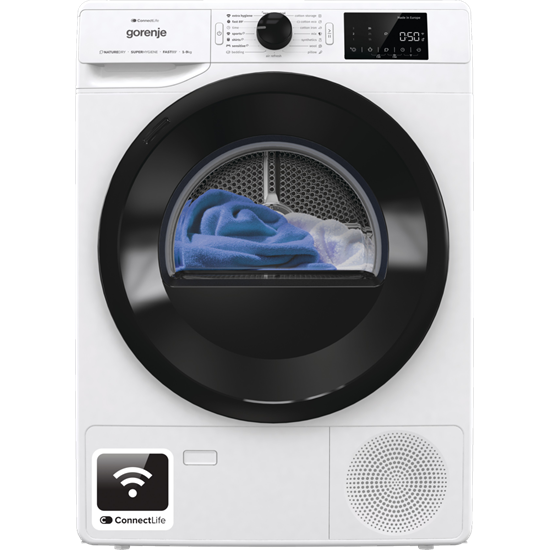 Gorenje DPNE92/GNLWIFI hőszivattyús szárítógép,9kg, Wifi, 60x62.5x85cm 