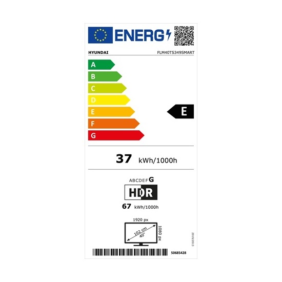 Hyundai FLM 40TS349 FHD Smart LED TV,40",100cm