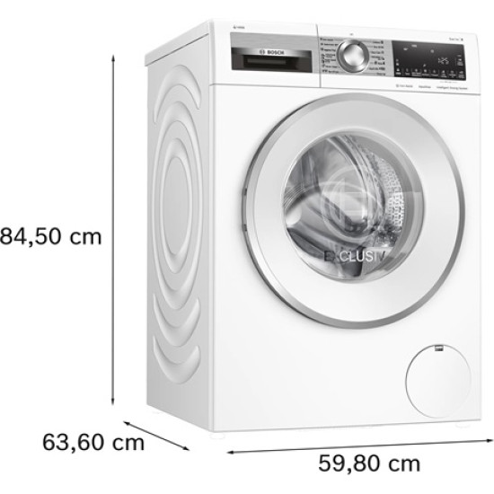 Bosch WGG244F9BY elöltöltős mosógép, 9kg, inverter motor, 59.8x63.6x84.5 cm 