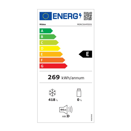 Midea MDRC564FEE01 fagyasztóláda,418L,82.5x75x141.6cm 