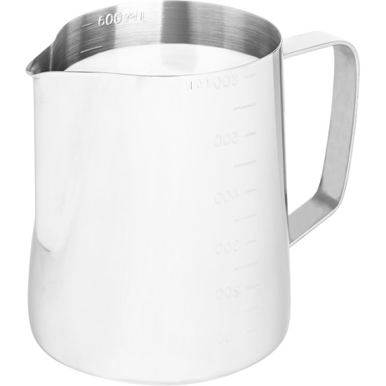 ECG Milk Jug Lucido tejkiöntő 600ml,inox-fehér