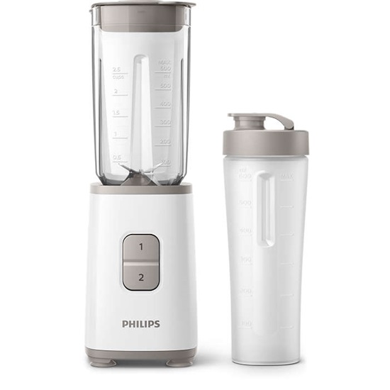 Philips HR2602/00 Daily Collection On-the-go turmixgép, 350W, 1L, ivópohárral, csillagfehér szín 