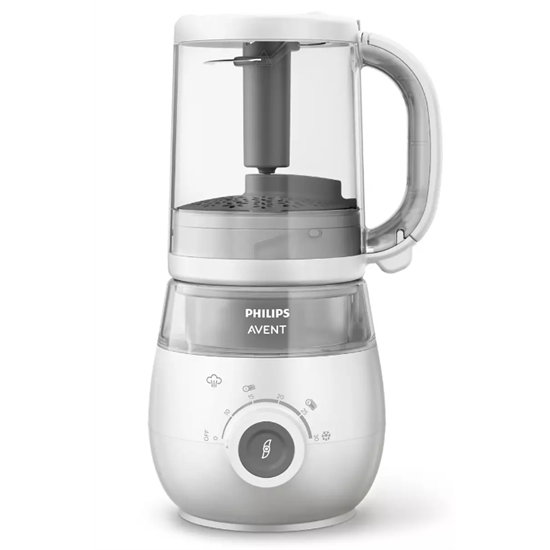 Philips SCF883/01 Avent 4 az 1 ben 400W turmixgép, párolja, turmixolja, fagyassza le, majd melegítse fel az otthon elkészített ételeit egyetlen kehelyben