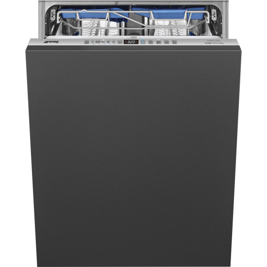 Smeg STL323BL teljesen beépíthető mosogatógép,13 teríték,10+1 program,Silent,ActiveLight,Total Aquastop,ezüst szín,59.8x54.5x81.8cm